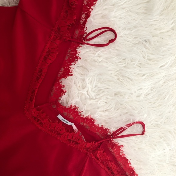 Urban outfitters Red Off the Shoulder Tank - Picture 7 of 8